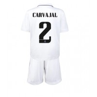 Real Madrid Daniel Carvajal #2 Fotballklær Hjemmedraktsett Barn 2022-23 Kortermet (+ korte bukser)